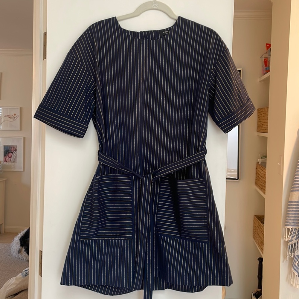 French Paris belted mini dress